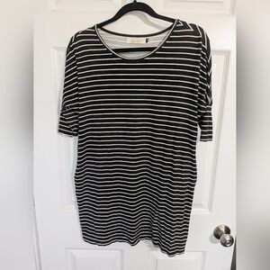 Ava Sky Black and White Striped Dress Size XS